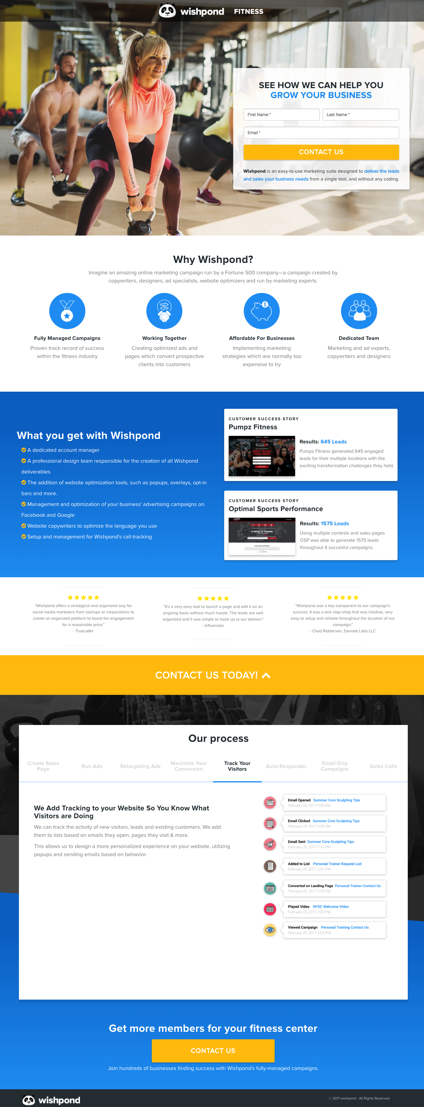 what is a landing page - A VIP Demo Landing Page Example