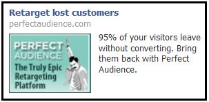 Perfect Audience Facebook ad