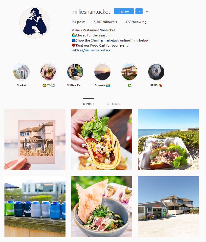 restaurant marketing instagram feed