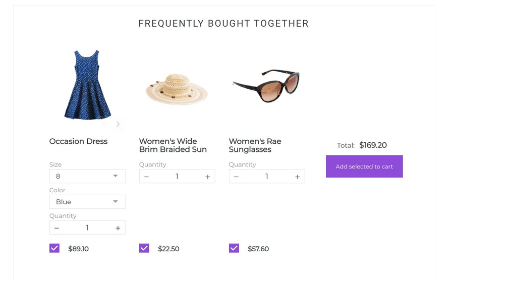 Shopify Bundle features