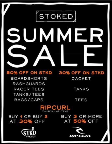 RipCurl Summer Sale