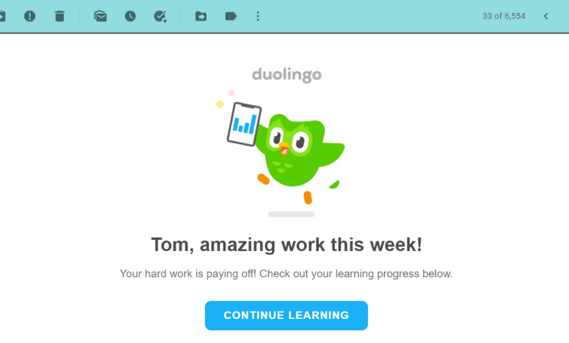 Duolingo greeting