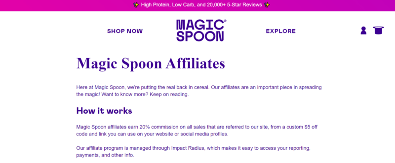 Magic Spoon Affiliate