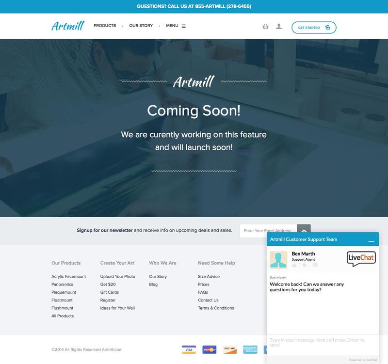 Coming Soon Landing Page Example