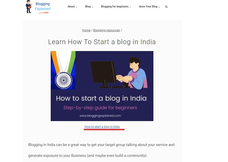 How to start a blog in India home to home link