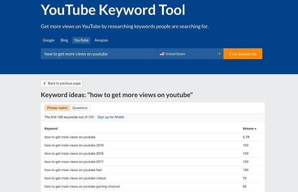 YouTube Keyword Tool
