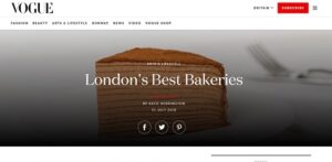 Vogue London's Best Bakeries