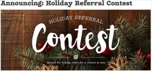 holiday referral contest