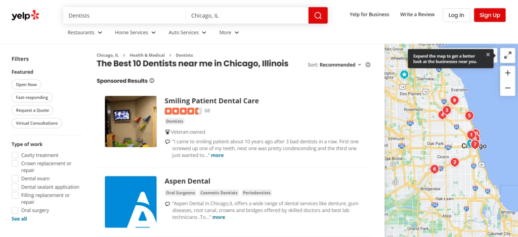 dentist local directory example