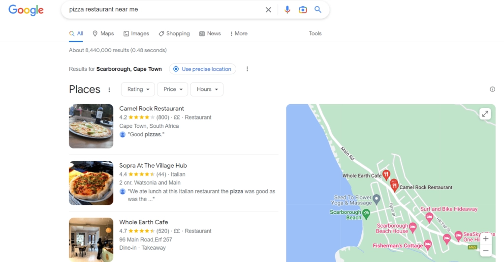 Google Business Profile example