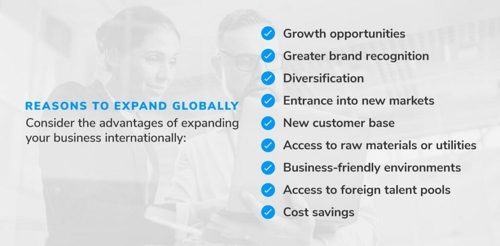 reasons to expand your business globally