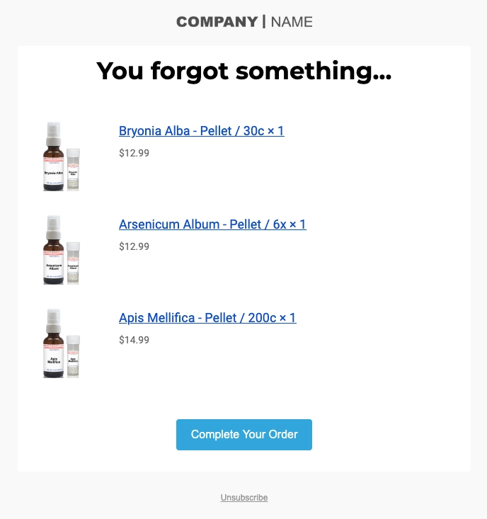 remarketing email example